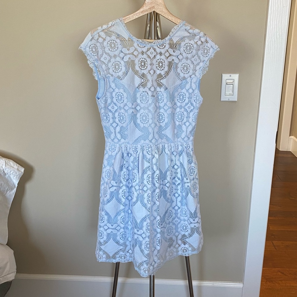 SAYLOR BLUE LACE DRESS
